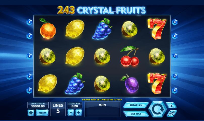 243 Crystal Fruits Casino Slots