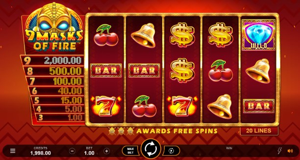 9 Masks of Fire Casino Slots