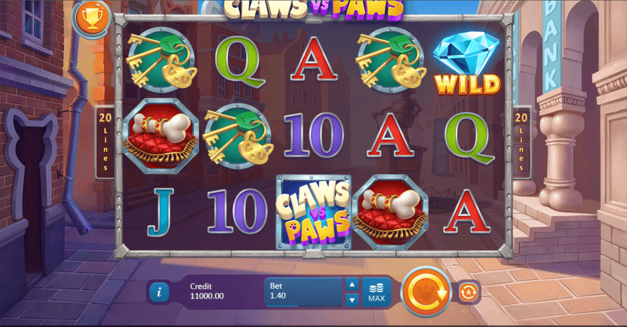 Claws vs Paws Casino Slots