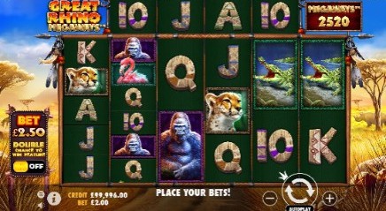 Great Rhino Megaways Casino Slots