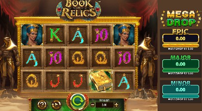 Book of Relics Mega Drop Casino Slots