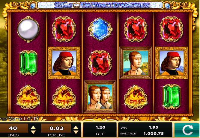 Double Da Vinci Diamonds Casino Slots