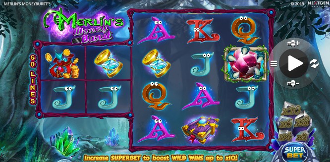 Merlin’s Money Burst Casino Slots